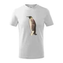 Tučňák kreslený vodovými barvami