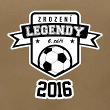 Zrození fotbalové legendy - tvůj den a rok narození