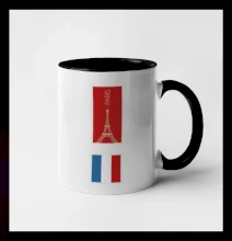 Paříž známka barevná