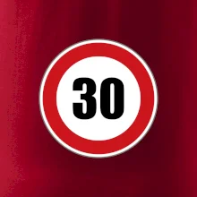 Dopravní značka - omezení rychlosti 30