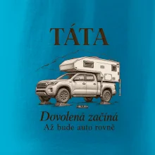 Táta dovolená začíná až bude auto rovně obytný pick-up