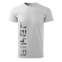 Biker nápis na výšku řetěz