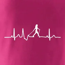 Nordic walking ekg - žena