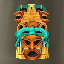 Mayové maska s pyramidou