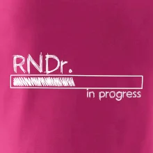 In progress titul RNDr. doktor / doktorka přírodních věd