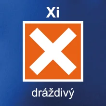 Xi Dráždivý - Výstražná tabulka na tričku Xi Dráždivý - Výstražná tabulka na tričku