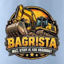 Bagrista muž který ví kde hrábnout