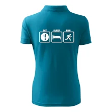 Eat sleep run čtverce