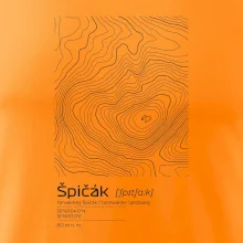 Špičák - vrstevnice v obdélníku