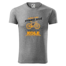 Starší muž - cyklista silniční kolo Starší muž - cyklista silniční kolo