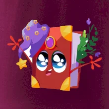 Kreslená kniha kouzelná