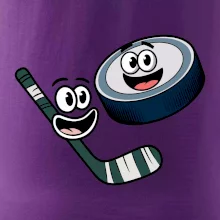 Parové triko - Puk a hokejka