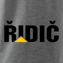 Řidič nápis Řidič nápis