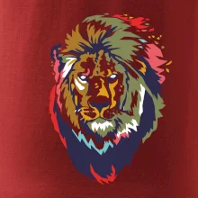 Hlava lva kreslená jednoduchá