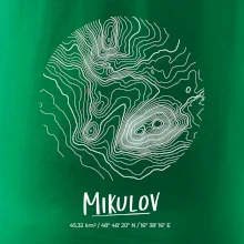 Mikulov - vrstevnice v kruhu