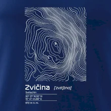 Zvičina - vrstevnice v obdélníku