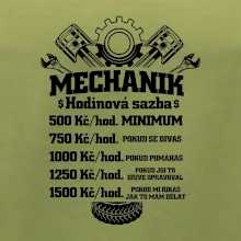 Mechanik - hodinová sazba