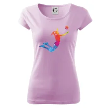 Volejbalistka splash s míčem