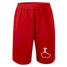 Mapa ČR - cyklista na prsou