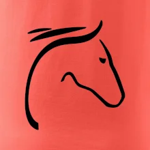 Kůň - hlava silueta