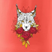 Rys s červenými růžemi  (Pecka design)