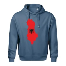 Albánie mapa a znak Albánie mapa a znak