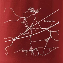 Černobílá mapa Cerhovice 267 61