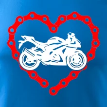 Moto srdce řetěz - supersport