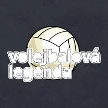 Volejbalová legenda - bílé písmo