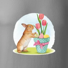 Velikonoční zajíček tulipány
