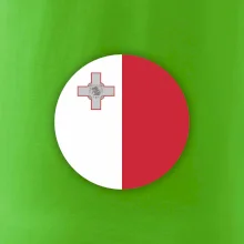 Vlajka Malta kulatá velká