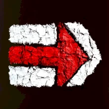 Párová turistická značka červená