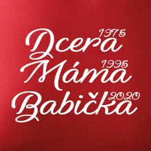 Dcera, máma, babička - vaše ročníky