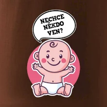 Nechce někdo ven - Triko pro porodní asistentku