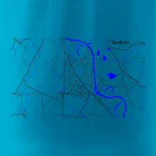 Neratovice - Mapa s vodními toky