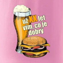 Pivo a burger vím co je dobrý