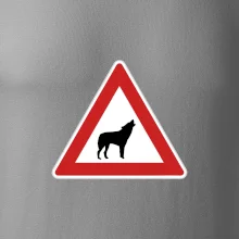Dopravní značka - Pozor vlk