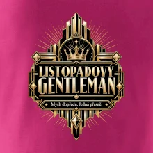 Listopadový gentleman zlatý art deco motiv