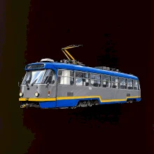 T3R SLF modrošedá kresba fixem