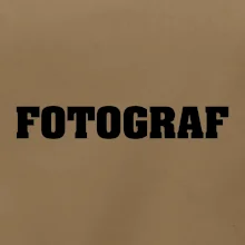 Novinář nápis - Fotograf