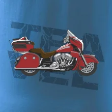 Cestovní motorka Amerika červená