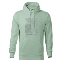 Klínovec - vrstevnice v obdélníku