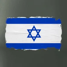 Izraelská vlajka plakát