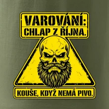 Varování chlap z října kouše když nemá pivo