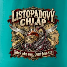Listopadový chlap rum a ostrý štír