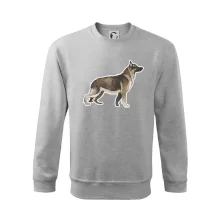 Německý ovčák - hnědý kreslený