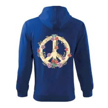 Peace symbol pískový