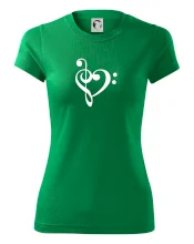 Houslový klíč srdce