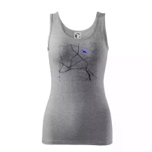 Praha - 14100 mapa s vodními toky