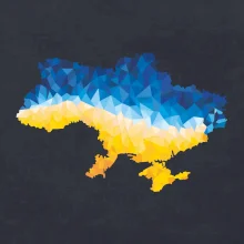 Mapa Ukrajiny polygony